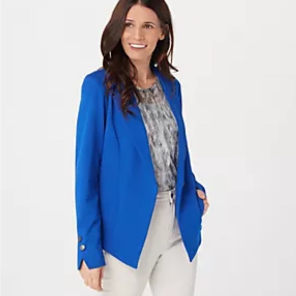 LOGO by Lori Goldstein Black Blazer